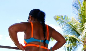 Tanya Major wearing the Agent Provocateur Mazzy Bikini