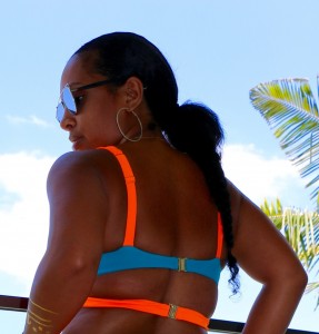 Tanya Major wearing the Agent Provocateur Mazzy Bikini