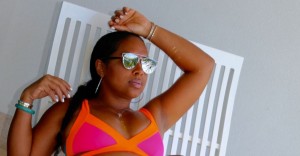 Tanya Major wearing the Agent Provocateur Mazzy Bikini