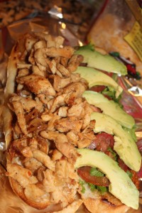 chicken philly recipe - building the sandwich