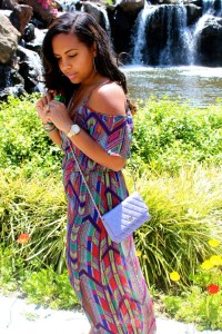 Wearing - Ella Moss Maxi Dress, Ray Bay Aviator Shades, Manolo Blanik, Chanel Bag