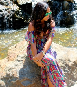 Wearing - Ella Moss Maxi Dress, Ray Bay Aviator Shades, Manolo Blanik, Chanel Bag