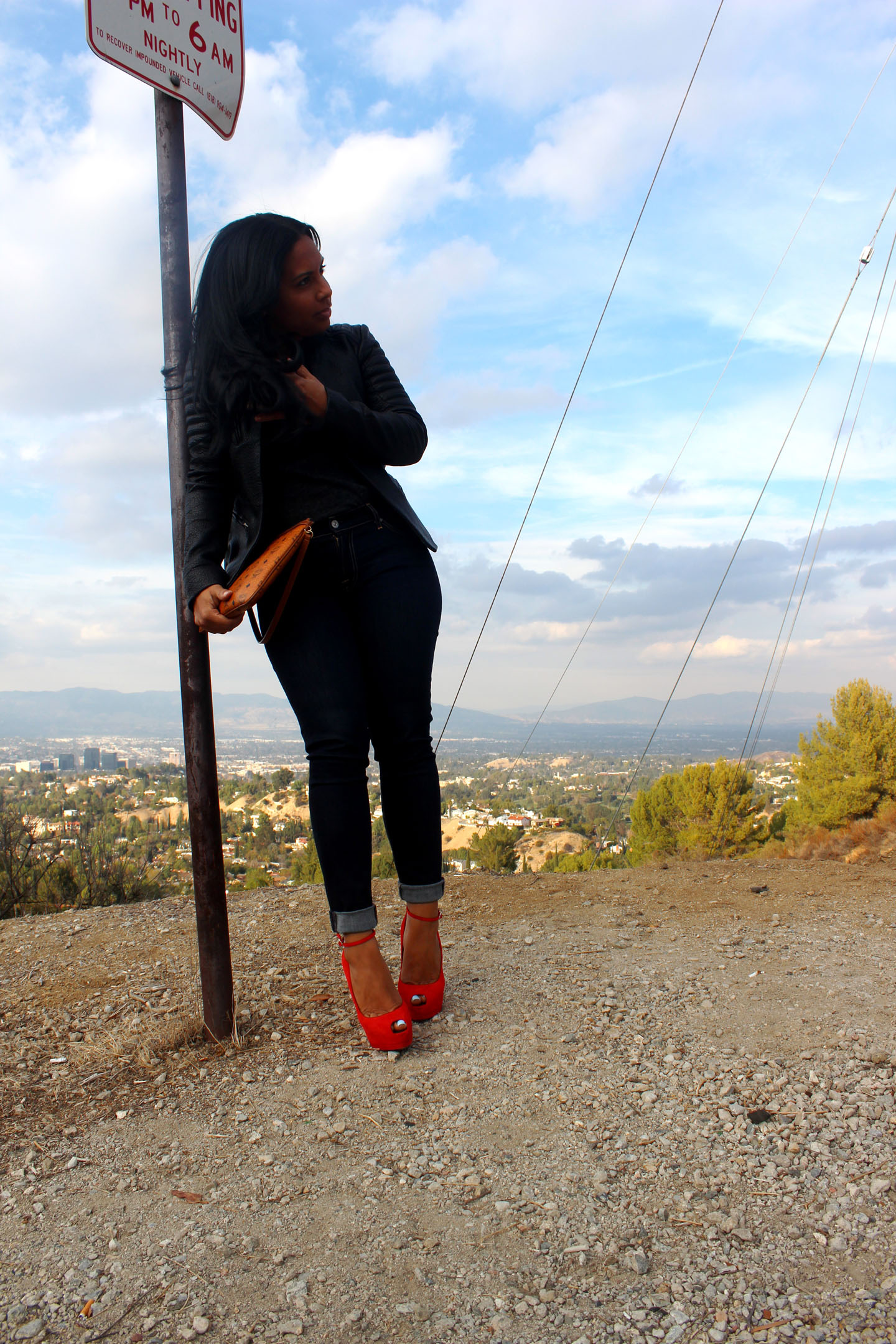 All Saints Leather Jacket, Radarte T-Shirt, 7 for man kind Jeans, Guiseppe Zanotti Heels