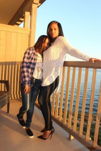 Wearing - LF high/low sweater, Rag & Bone Jeans, Christian Louboutin Pumps