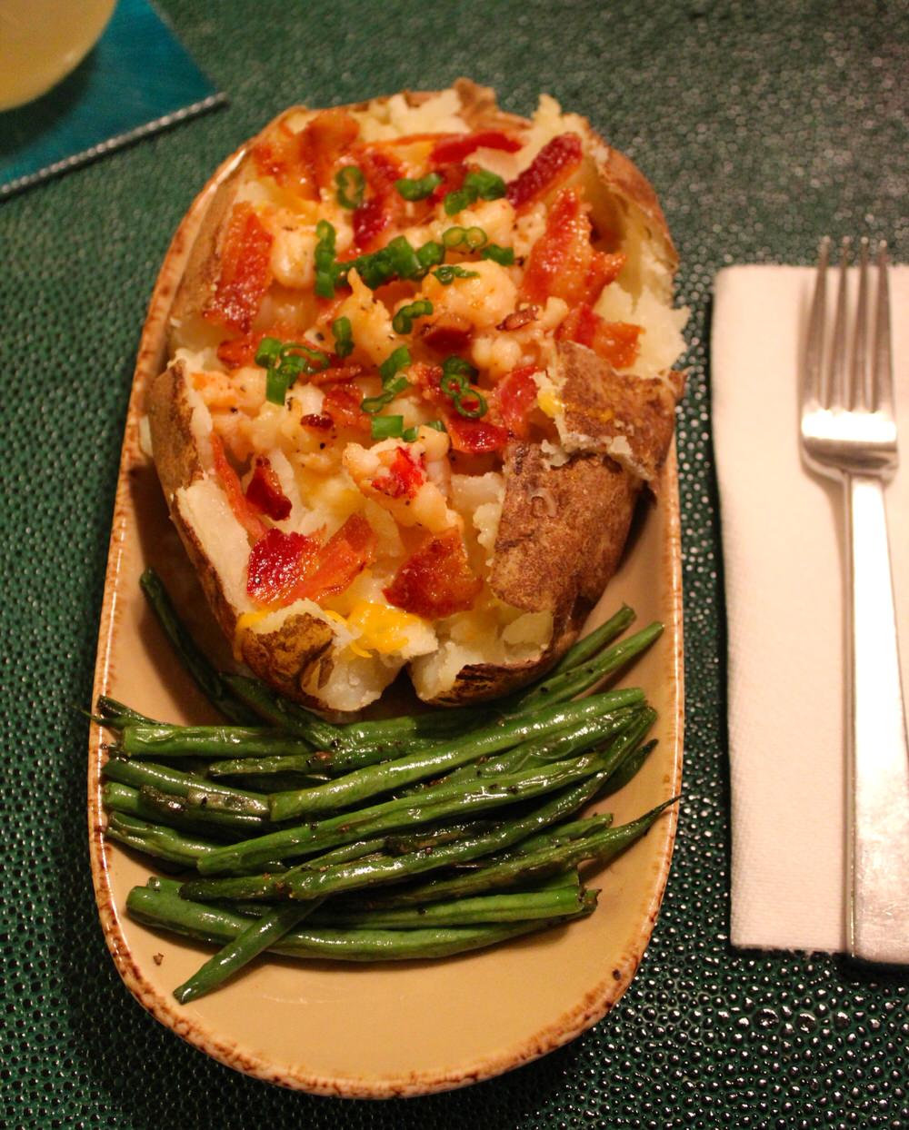 lobster stuffed baked potato