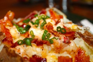 lobster stuffed baked potato