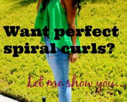How to achieve the perfect spiral curls