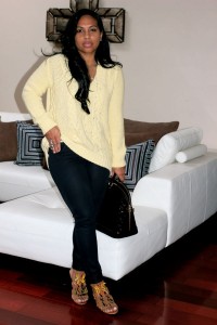 Throwback Thursday - Sweater, 7 for all man kind denim, Jimmy Choo Heels, LV Bag