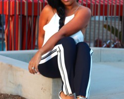 Vince Double Stripe Trousers and Parker Cami